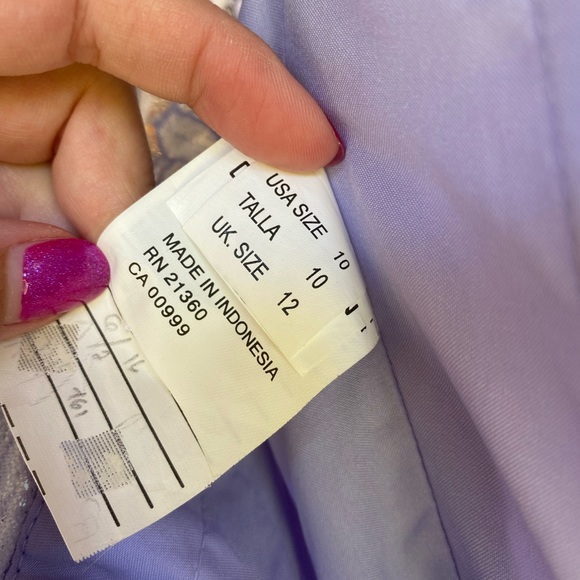 Morilee Gorgeous Lacey Lilac Bridesmaid, Prom, Alternative Wedding Dress (NWOT) - Picture 11 of 16